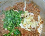 A picture of step 13 of Cabbage Qeema.