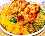 صورة لخطوة 7 من وصفة دجاج مشوي ومحشي فريك مع البطاطا المشوية 🍗🍗