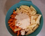 Frytki z marchewki i ziemniaków krok przepisu 1 zdjęcie