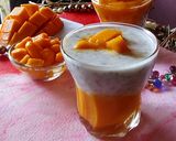 A picture of step 4 of Chia Mango Pudding.