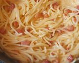 Carbonara spagetti recept fázis 3 fotója