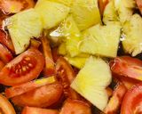 Hình bước làm 1 của món Bún dọc mùng
