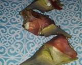Foto del paso 5 de la receta: Alcachofas con queso de cabra y jamón