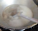 A picture of step 4 of Chana dal burfi.
