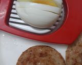 A picture of step 1 of Egg and Salaami Sandwich.