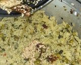 A picture of step 6 of Methi Matar pulaw.