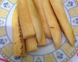 Foto langkah ke 1 dari resep Pisang Coklat Keju Roti Tawar.