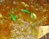 A picture of step 5 of Qeema biryani.
