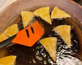 A picture of step 2 of Home made Cool Ranch Doritos.