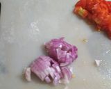 A picture of step 2 of Masala papad.