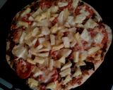 A picture of step 7 of Hawaiian Pizza.