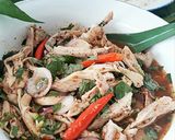 รูปขั้นตอนการทำที่ 6 ของ ซั่วไก่ใส่ผักแพรว #เมนูอีสานแซ่บนัว