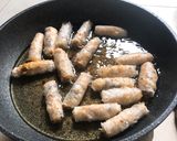 Hình bước làm 4 của món Bún chả giò