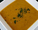 A picture of step 9 of My Carrot,Sweet Potato&Aubergine Soup with Roots,leaves,Stems🤩.