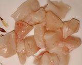 A picture of step 1 of Koila chicken with white pasta.