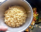 A picture of step 7 of Vegetable proso Millet one pot meal.