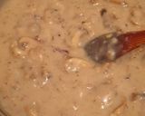 A picture of step 9 of Cream of Mushroom Soup.