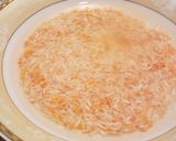A picture of step 1 of Rice with lentils.