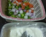 A picture of step 1 of Kulcha paneer pizza.