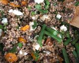 A picture of step 7 of Warm salad: squash, green beans and rocket.