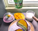 Foto langkah ke 8 dari resep Mochi Mango Sticky Rice Matcha.