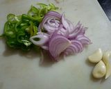 A picture of step 1 of Chilli Paneer.