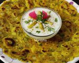 A picture of step 6 of Sev Raita.