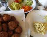 A picture of step 3 of Veg Manchurian.