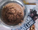 A picture of step 3 of Chocolate orange Sable cookies.