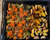 Foto del paso 4 de la receta: Verduras al horno con salchicha y frijoles