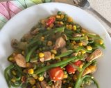 A picture of step 5 of Rainbow Stir-fry with Chicken leftovers.