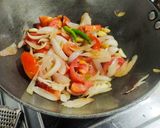 A picture of step 3 of Hyderabadi Paneer.