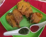 A picture of step 6 of Whole Palak Leaf Pakora.