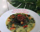 Foto langkah ke 9 dari resep Gulai daun chaya dengan taburan rebon goreng dan cabe rawit.