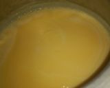 A picture of step 1 of 3 layered~Custard Fruit trifle.