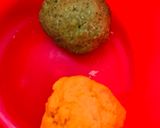A picture of step 1 of Tiranga Ghujiya or Karanji.