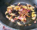 A picture of step 4 of Ridge Gourd(jhinga) Aloo Posto (poppy seeds).