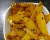 A picture of step 6 of Jeera aloo.