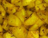 A picture of step 5 of Jeera Aloo / cumin potato.