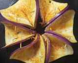 A picture of step 12 of Paneer with grilled aubergine.