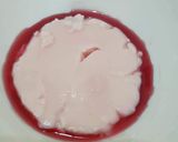 A picture of step 4 of Strawberry Pudding With Frozen Yogurt And Strawberry Reduction.