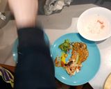 A picture of step 4 of Indian channa daal fritter, paratha panzanella.