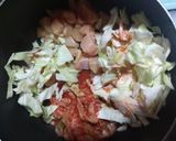 Hình bước làm 3 của món Canh kim chi ức gà gạo lứt ăn kèm rong biển (Eat clean)