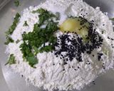 A picture of step 1 of Lachha Paratha.