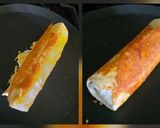 A picture of step 7 of Classic Cheesy Shredded Meat Burrito with Homemade Creamy Chipotle Sauce.