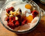 รูปขั้นตอนการทำที่ 2 ของ เค้กห่อหมก อกไก่+ปลาดอลลี่