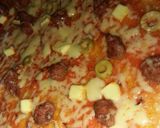 صورة لخطوة 3 من وصفة بيتزا مرقاز 🍕🍕🍕