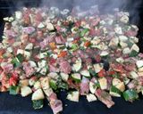 A picture of step 10 of Zucchini and Tomatoes with Bacon and Cilantro.