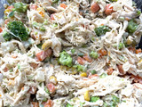 Tostadas tropicales de pollo