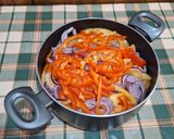 Lecsós karaj 🥩🫑🌶🫑🧄🧅🍅tarhonyával recept fázis 1 fotója